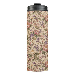 Antiker Botanischer Rosengarten & Schmetterlingsmu Thermosbecher