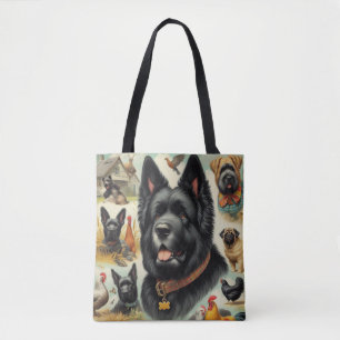Antiker Bouvier des Flandres nahtlos Tasche