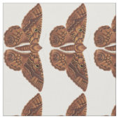 Antiker brauner Schmetterling Stoff (Nahaufnahme)