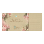 Antiker Brief - RSVP-Hochzeitkarte Werbekarte (Hinten)