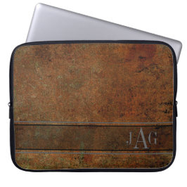 Antiker Brown-Buch-Entwurf Laptopschutzhülle