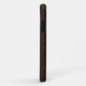 Antiker Brown-Leder-prägeartiges Buch-Entwurf Case-Mate iPhone Hülle (Hinten/Rechts)