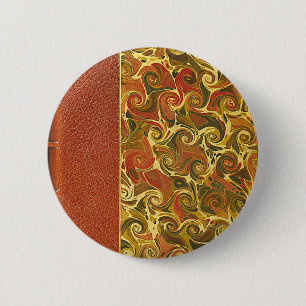 Antiker Buchdeckel, verziertes Spiralmuster Button