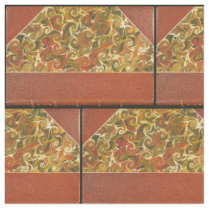 Antiker Bucheinband, verziertes Spiralmuster Stoff