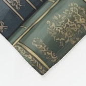Antiker Bücherstapel Fleecedecke (Ecke)