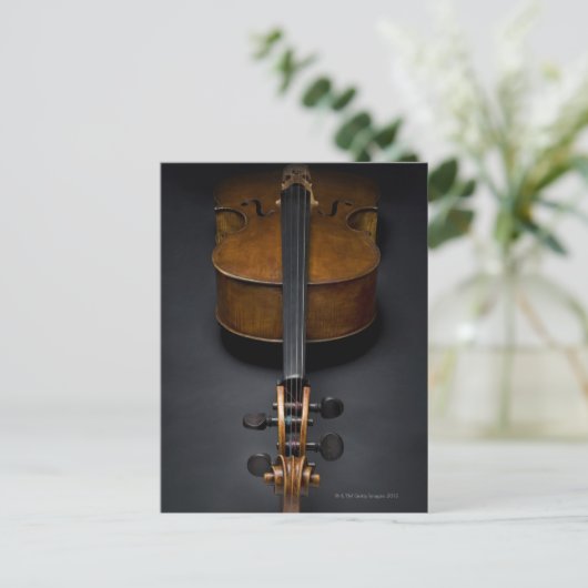 Antiker Cello Postkarte (Stehend Vorderseite)