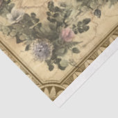 Antiker Champagner und Gebote & Florals Dekoupage Seidenpapier (Ausschnitt)