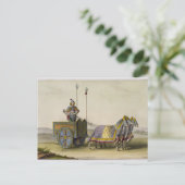 Antiker chinesischer Kriegskariot, von 'Le Costume Postkarte (Stehend Vorderseite)