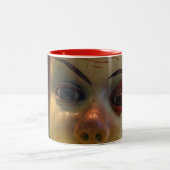 antiker Clown Zweifarbige Tasse (Mittel)