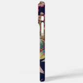 Antiker Cockatoo-Papagei mit Blume Case-Mate iPhone Hülle (Rückseite / Links)