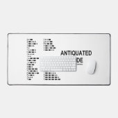 Antiker Code Internationaler Morse-Code-Spaß Schreibtischunterlage (Tastatur & Maus)