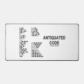 Antiker Code Internationaler Morse-Code-Spaß Schreibtischunterlage (Vorderseite)