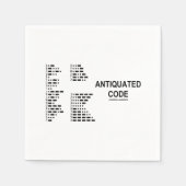 Antiker Code Internationaler Morse-Code-Spaß Serviette (Vorderseite)