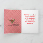 Antiker Cookstove-Dank - fertigen Sie jede Dankeskarte (Innenseite)