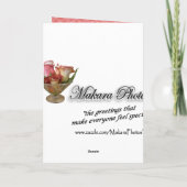 Antiker Cookstove-Dank - fertigen Sie jede Dankeskarte (Rückseite)