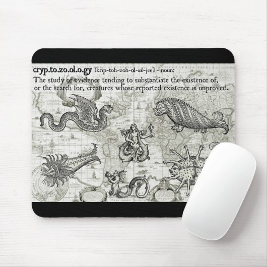 Antiker Cryptozoology Mousepad (Mit Mouse)