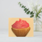 Antiker Cupcake Postkarte (Stehend Vorderseite)