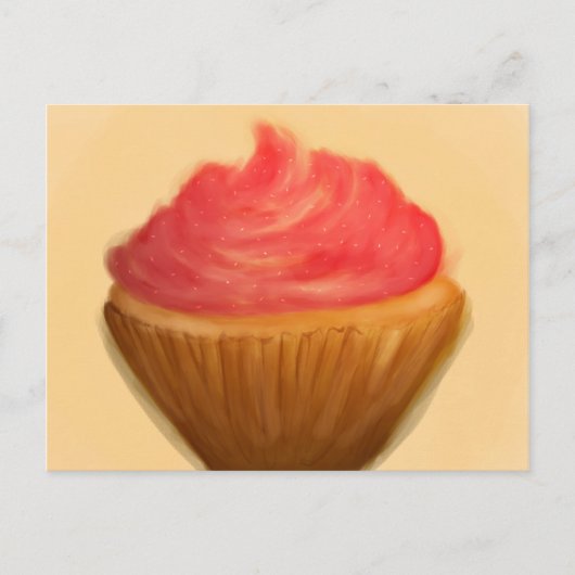 Antiker Cupcake Postkarte (Vorderseite)