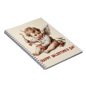Antiker Cupid mit Herz-Bogen Notizblock (Rechte Seite)