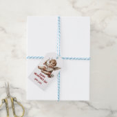 Antiker Cupid mit Herz und Bogen Geschenkanhänger (Mit Garn)