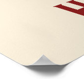 Antiker Cupid mit Herz und Bogen Poster (Ecke)