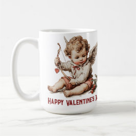 Antiker Cupid mit Herzpfeil Kaffeetasse
