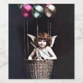 Antiker Cupid Weinetikett (Einzelnes Label)