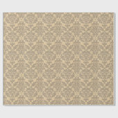 Antiker Damast Geschenkpapier (Flach)