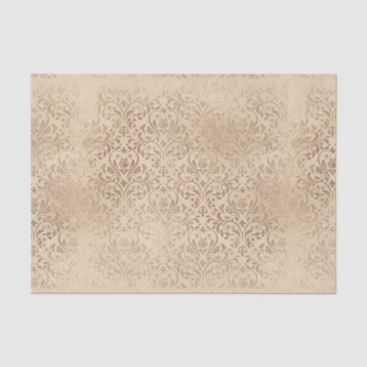 Antiker Damast Seidenpapier (Vorderseite)