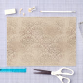 Antiker Damast Seidenpapier (Handwerk)
