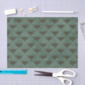 Antiker Damast Seidenpapier (Handwerk)