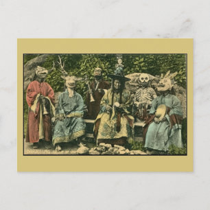 antiker Darjeeling, Gruppe von Lamas Postkarte