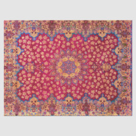Antiker dekorativer persischer Blumen-Teppich Seidenpapier