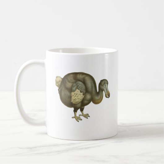 Antiker Dodo-Vogel Naturgeschichte Kaffeetasse (Links)