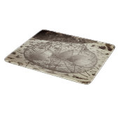 Antiker Draht-Ei-Korb Schneidebrett (Ecke)