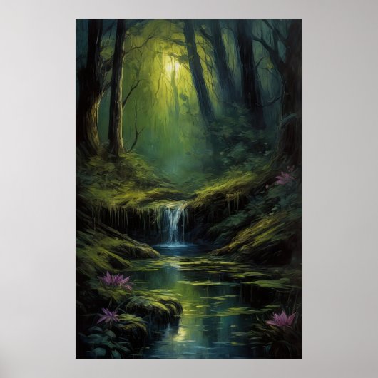 Antiker Dunkelwald Poster (Vorne)