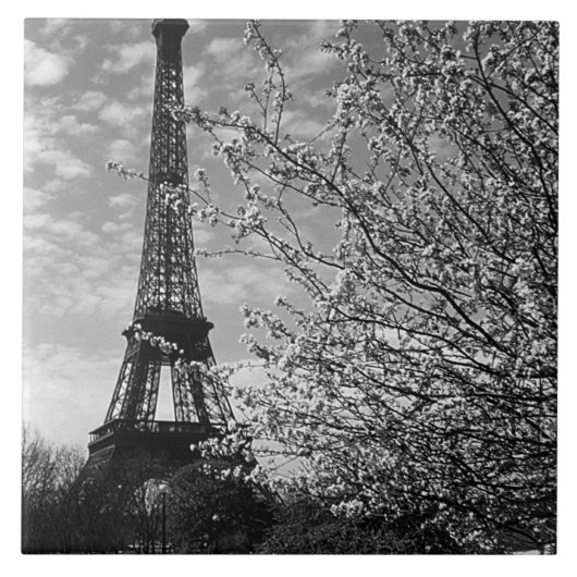 Antiker Eiffelturm Paris Fliese (Vorderseite)