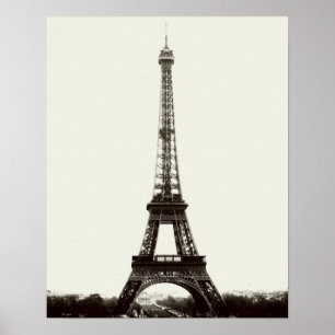 Antiker Eiffelturm Poster