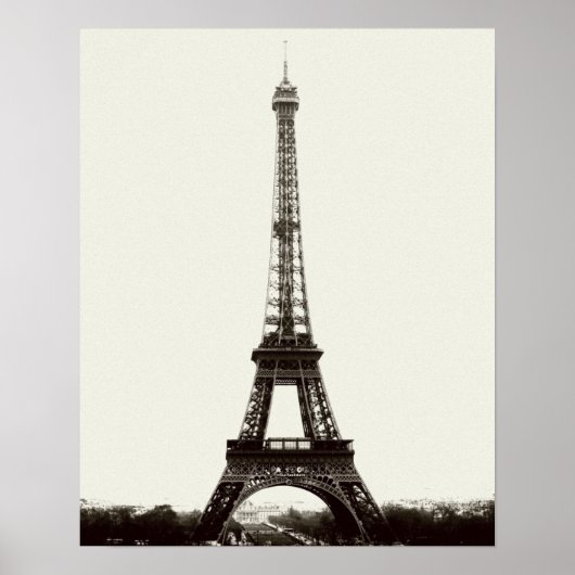 Antiker Eiffelturm Poster (Vorne)