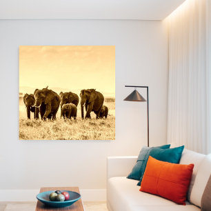 antiker Elefant Leinwanddruck