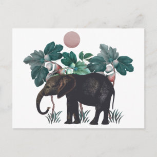 Antiker Elefant Postkarte