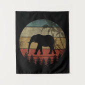 ANTIKER ELEFANT WANDTEPPICH (Vorderseite)