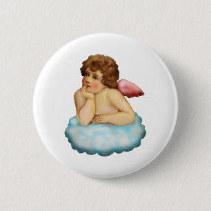antiker Engel Cherub Button