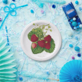 Antiker Erdbeerpicknick-Pappteller Pappteller (Party)