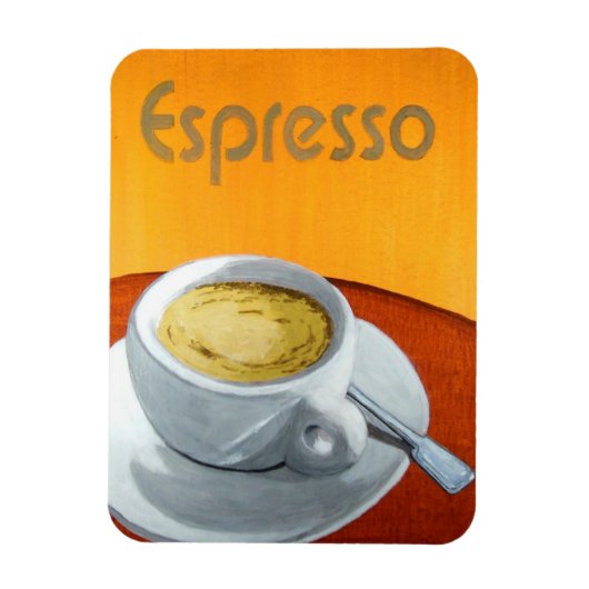 Antiker Espresso-Kaffee Magnet (Vertikal)