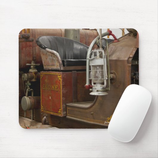 Antiker Firetruck Mousepad (Mit Mouse)