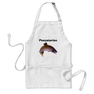 Antiker Fisch, Sportfischer Angler Schürze
