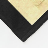 antiker Fischdruck Fleecedecke (Ecke)