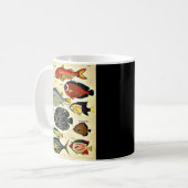 antiker Fischdruck Kaffeetasse (Vorderseite Links)