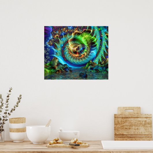 Antiker Fluss des Schicksals - Poster (Küche)